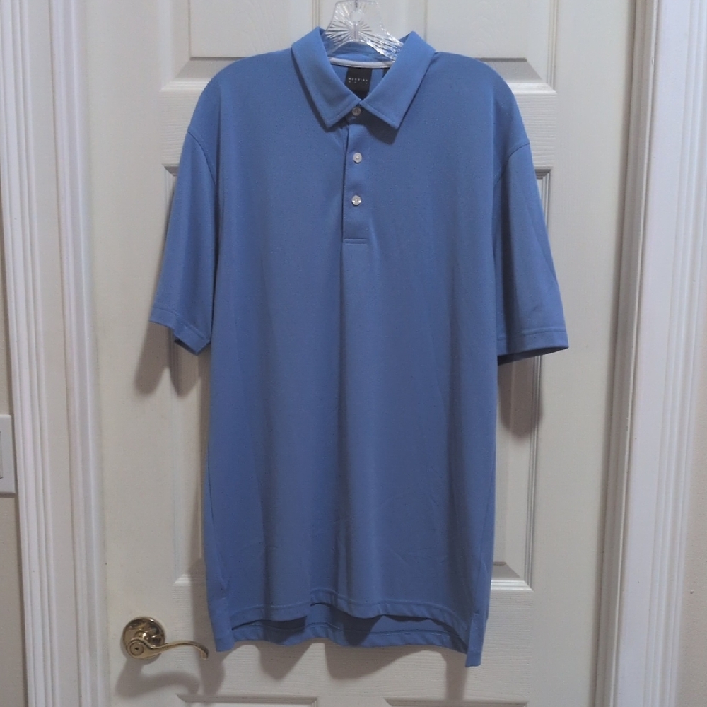 Dunning Golf Men's Blue Polo Shirt Size Large
